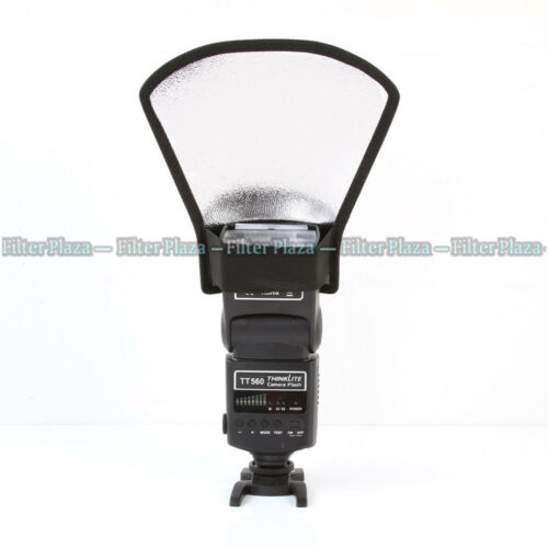 Universal Flash Diffuser Softbox Silver/white Reflector For Speedlite/speedlight