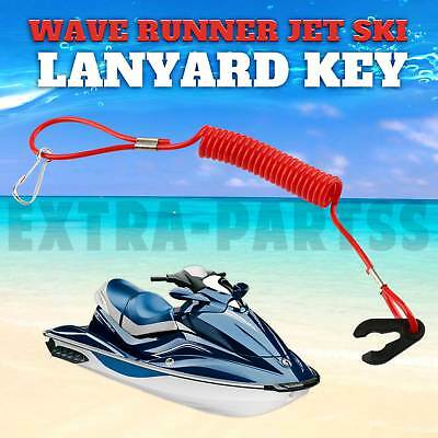New Pwc Jet Ski Wave Runner Key Lanyard Stop Kill Switch Safety Red For Yamaha