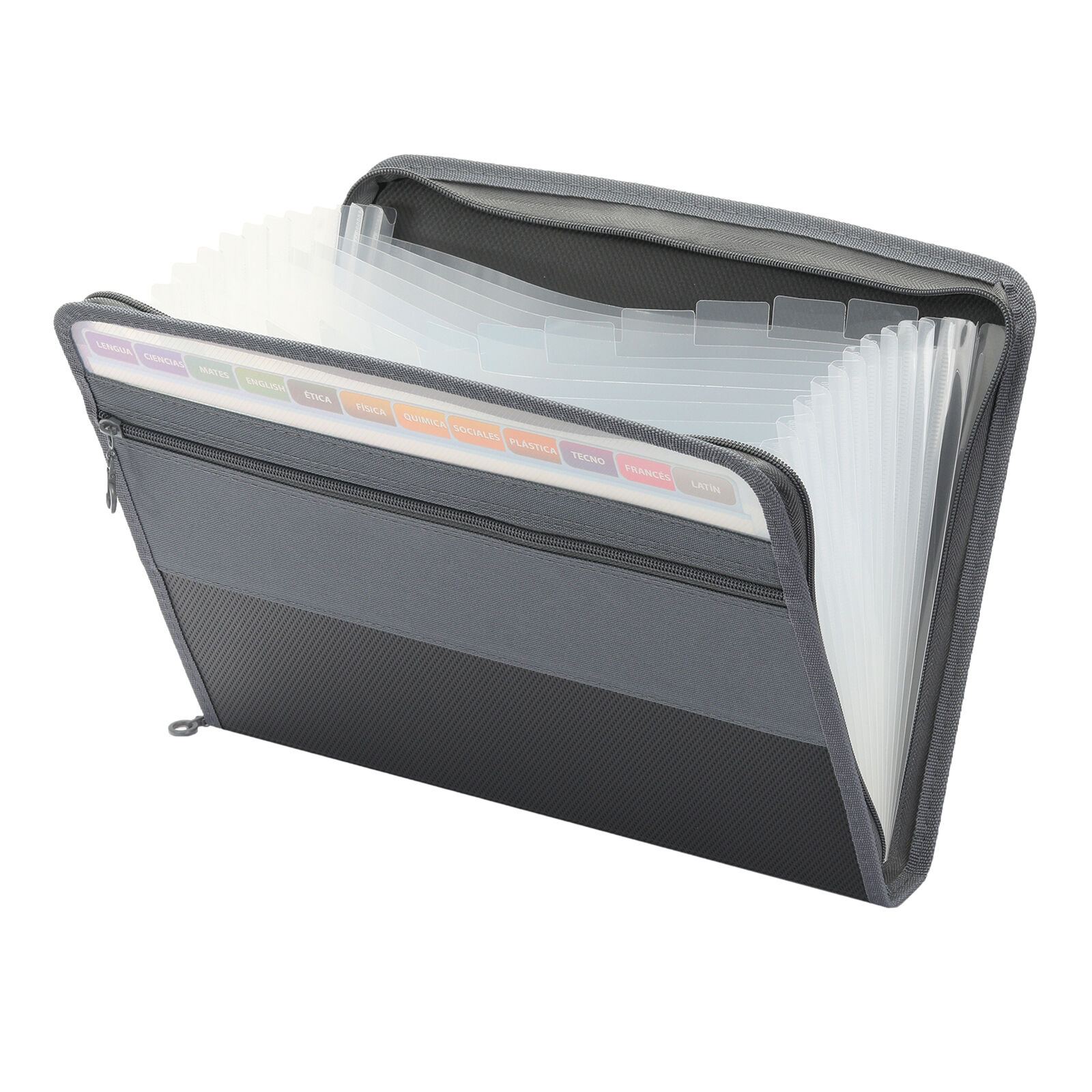 Mini Black Expanding File Folder Organize Box A4 Document Storage 13 Pocket E6u8