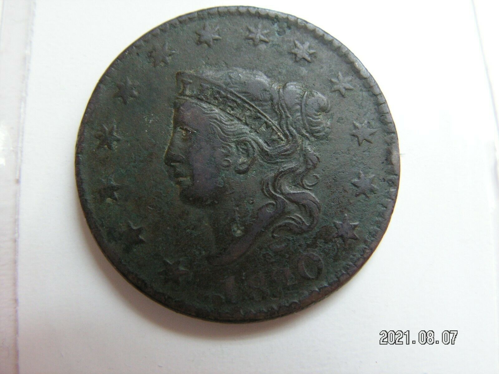 1820 Small Date Large Cent