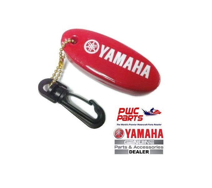 Yamaha Oem Marine Floating Key Chain Mar-keych-ai-nd Red W/ White Yamaha Logo